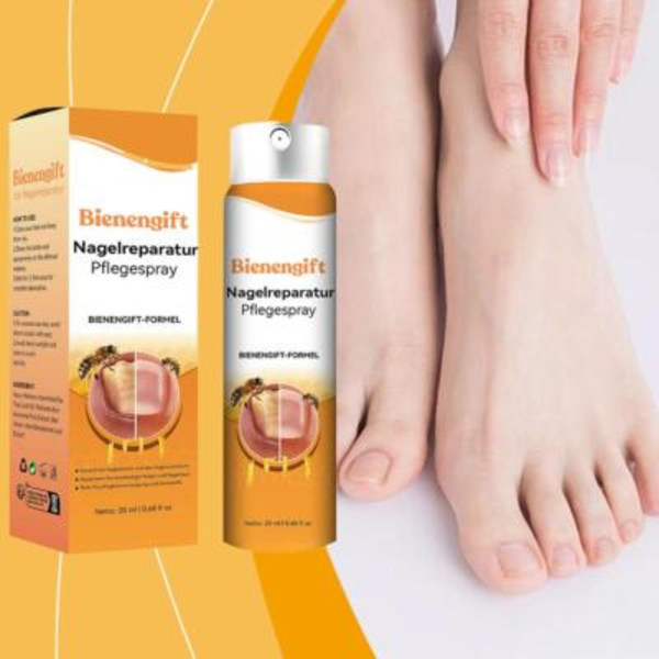 Bee Nagelbehandlingsspray - 20 ml - för Nageltillväxt & Hälsa Natur--