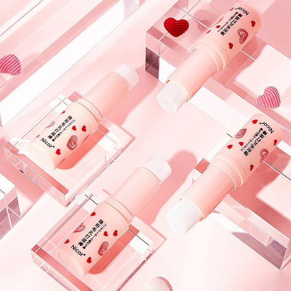 1/2x Magisk Pore Eraser Vattentät Ansiktsprimer Stick Primer Priming NICE O9D3 pinkA 8g 2pcs