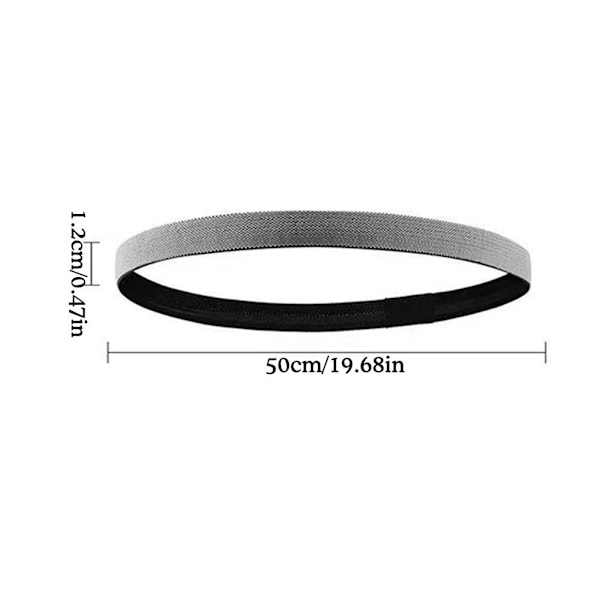 Fint Sportpannband Anti-Slip Svettabsorberande Hög Utomhus Yoga Löpning Stilfull Fitness J1i3 orange onesize