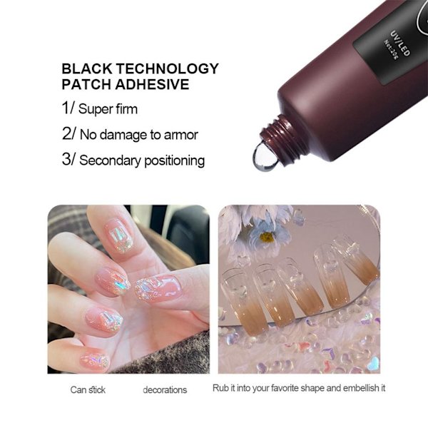 Solid Nagelspetsar Gel Högkvalitativ Mjuk Transparent Uv Gel Nagel 20g Polish A0Y0
