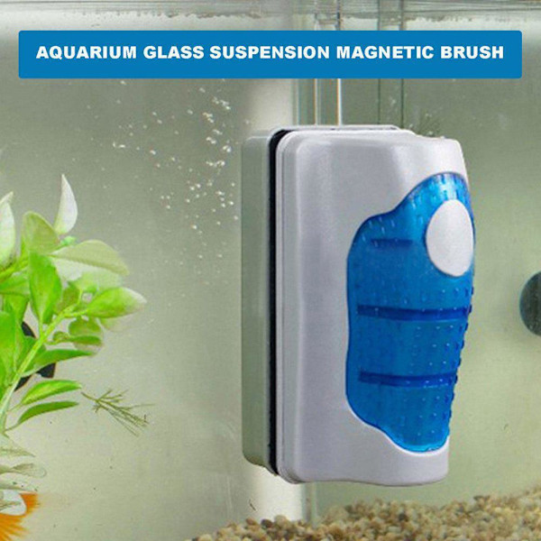 Flytande Magnetisk Borste Akvarium Tank Glas Algskrapa Z0 Rengörare X3J4 B1R9
