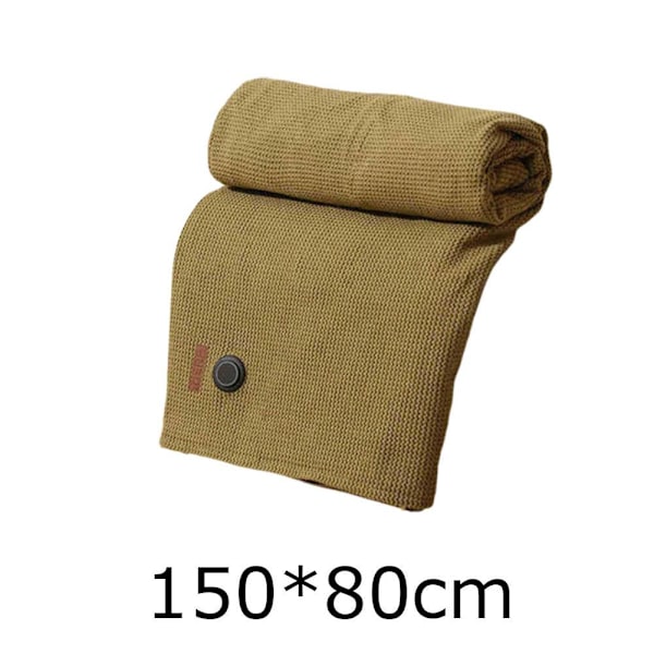 Bärbar Värmesjal, Bärbar Mjuk Elektrisk Uppvärmd Filt Sjal Varm beige with power supply one
