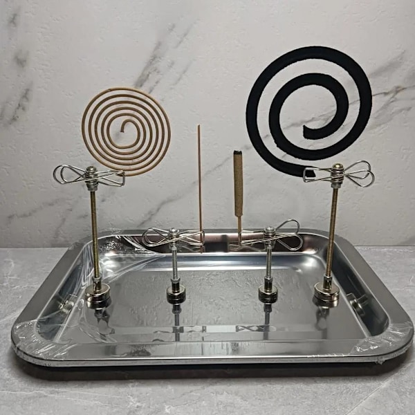 Magnetisk Myggspiralhållare Askfat Bas Hem Rökelse Mosqui C 3pcs