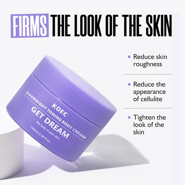 4X KOEC Get-Dreamy Overnight Toning Body Whip 6.8oz / 100 ml