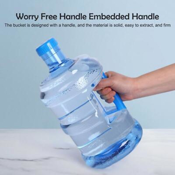 Stor Återanvändbar 3/5 L Vattenflaska Dunk Behållare BPA-fri Kontor Hem-- blueB 7.5L