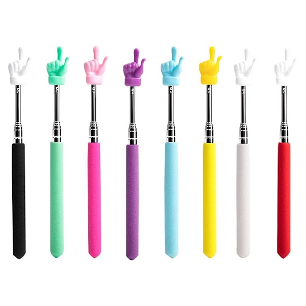 Teleskopisk Lärarpekare Mini Hand Klassrum Och Pekare Presentation Finger K6I2 red one-size