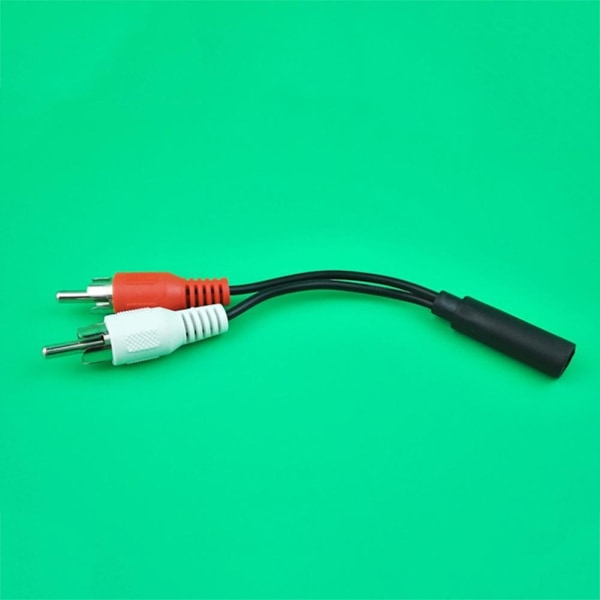 3,5 mm ljudjack hona till 2 x Phono RCA hane stereokontakt hållbar-