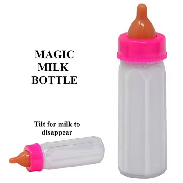 Babydockor Matningsflaska Magisk Set Försvinnande Mjölkleksak Låtsaslek Y8A2 White 1pcs