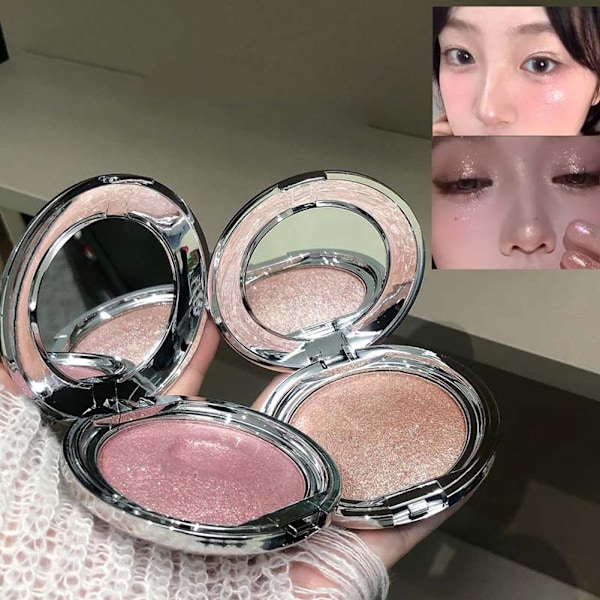 Ansiktskontur Puder Palett  Skimmer Highlighters Skimmer Puder 03 # Pink Sparkle 10g