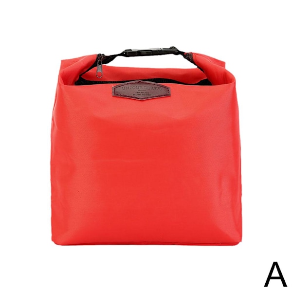 Bärbar Termisk Isolerad Kylväska Lunch Förvaringsväska Vattentät Picknickväska red One-size