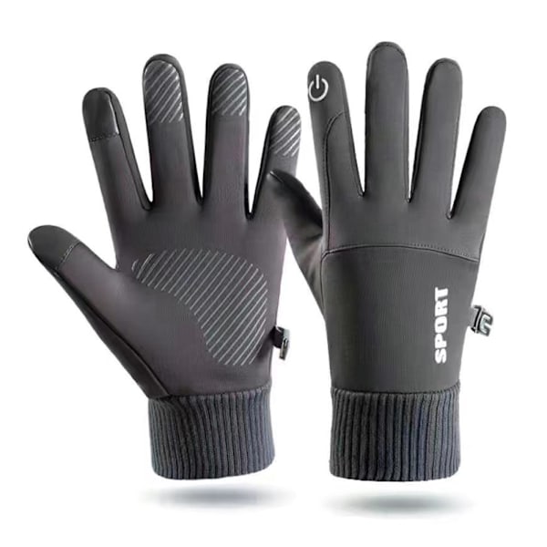 Vinter Varma Handskar Termiska Vindtäta Skidhandskar för Kallt Väder еъ ш' >н I8 J7V7 Dark Gray One size