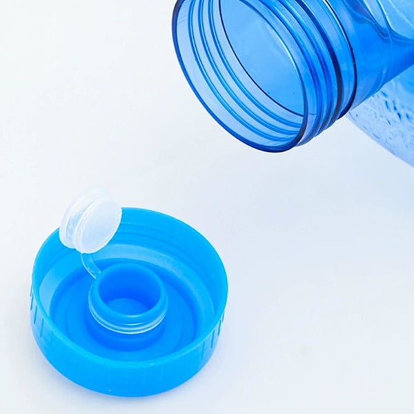 Stor Återanvändbar 3/5 L Vattenflaska Dunk Behållare BPA-fri Kontor Hem-- blueB 7.5L
