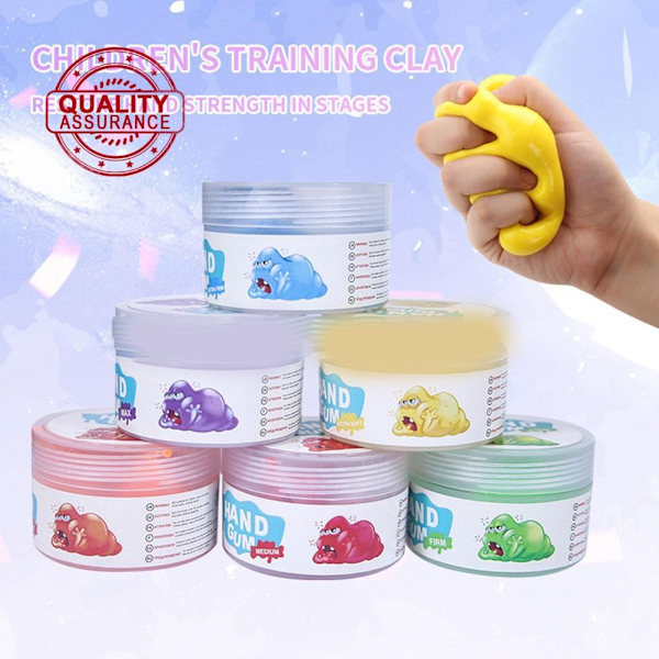 Terapi Putty 50g Fysio Fingerövning Finmotorisk Träning Handfärdighet Terapi Rehabilitering E2p1 EXTRA SOFT yellow onesize
