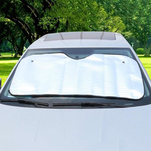 Vikbar Bil Vindruta Visir Skydd Solskydd Dammtät UV-skyddღ. 130*60cm one-size