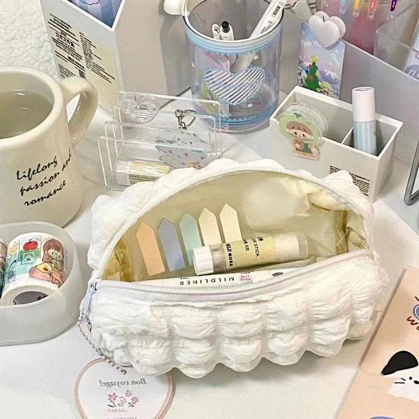 Stor Söt Pennfodral med Pennställ Perfekt för Pennor och N2 beige one size