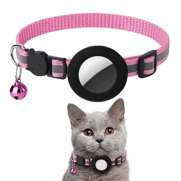 Säkerhetskoppel Kattunge Halsband Snabbkoppling Reflex US Vis HOT Bell L2S2 black 1pcs