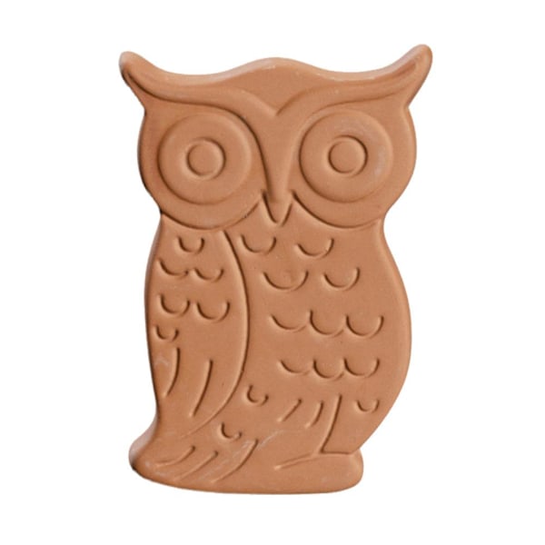 Terracotta Brun Sockerkaksbjörn Förvaring och Räddare Brun Skiva Socker Socker Brun J7M3 Owl 1pcs