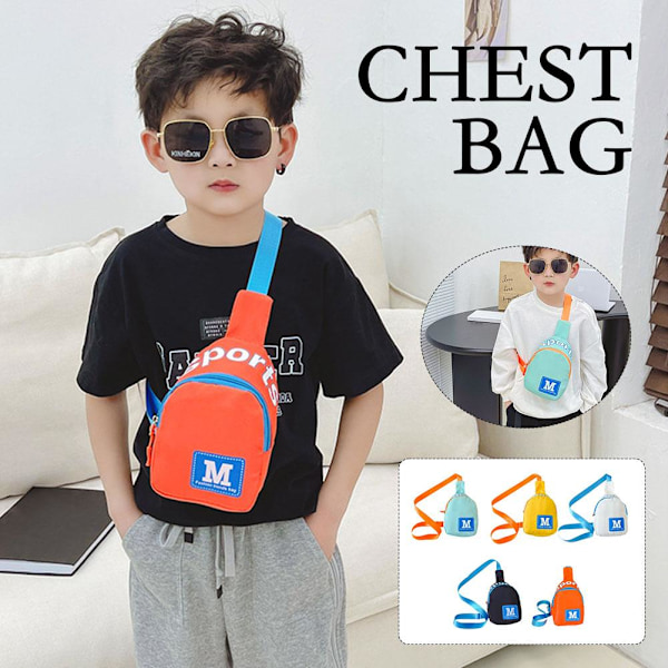 Barn Bröstväska Förskola Baby Resväska м: δν K2T1  blue onesize