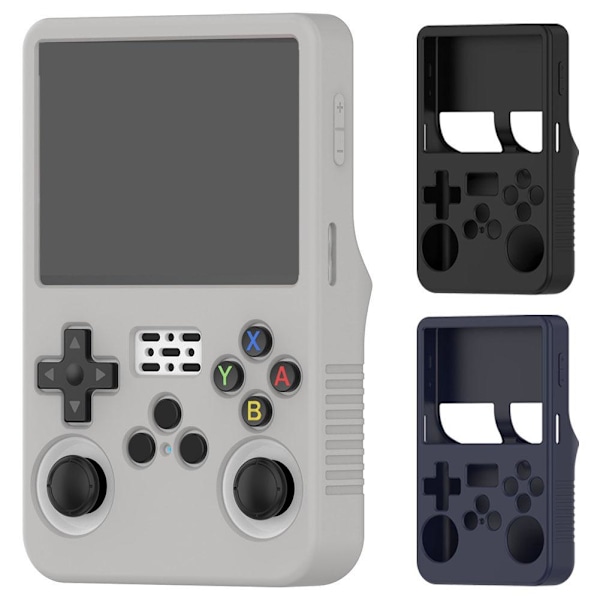 För R36S Handhållen Spelkonsol Förvaringsväska Skyddsfodral Silikonskyddsfodral$ black 1pcs