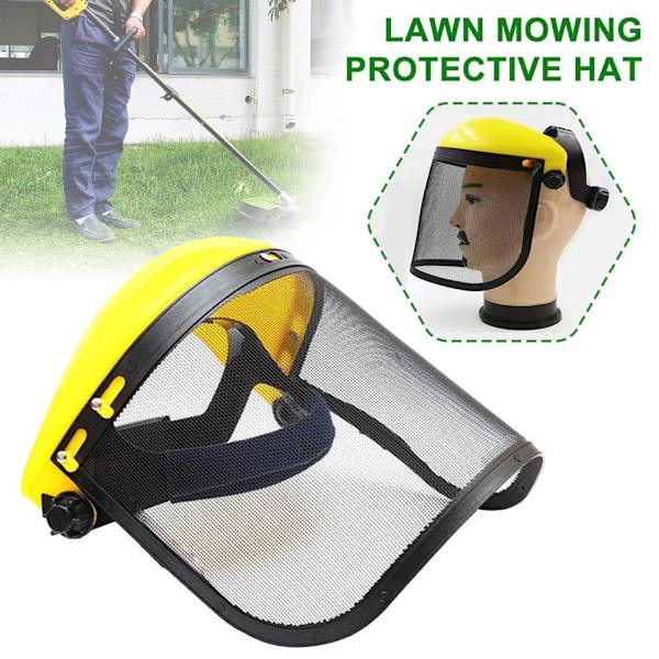 Trädgårdssäkerhetsmask Mesh Visir Ansiktsskydd Gräsklippning Mesh Visir Lot A7