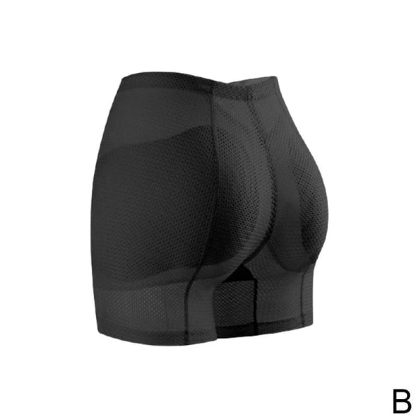 Sexiga höftskydd för kvinnor Butt Lifter Shaper Vaddering Trosa Push Up B Middle waist black XL
