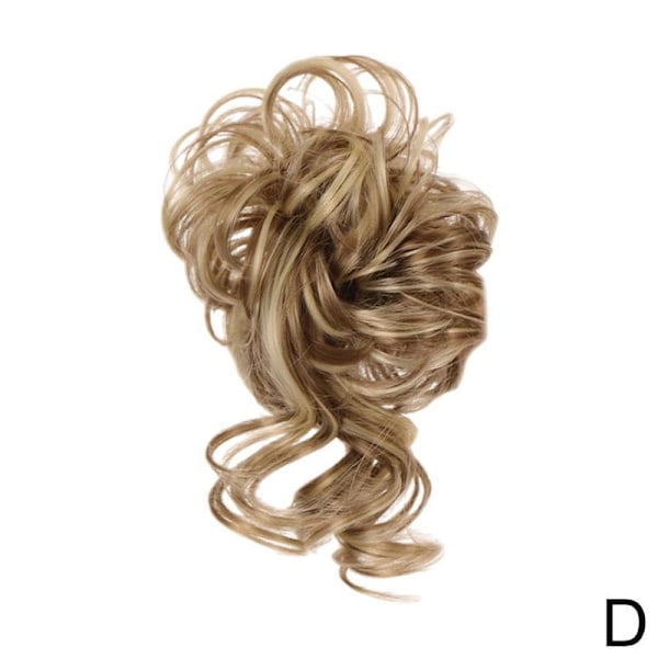 Hårförlängning för kvinnor, chignon, rufsigt hårknut, hästsvans, lockiga hårförlängningar. Hår B0A6 18H613 One-size