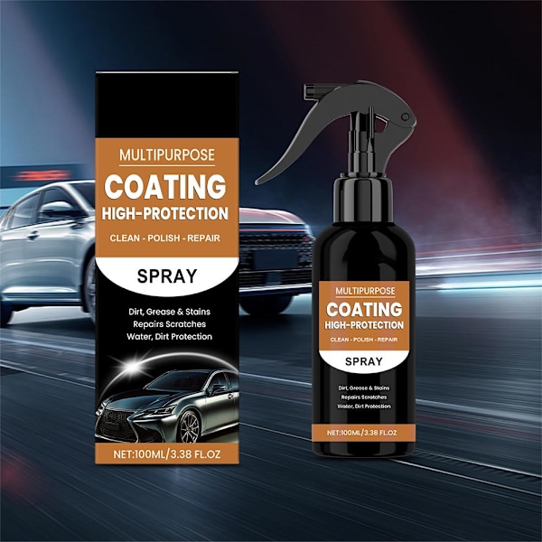 Turbo Shine Nexa, högt skydd snabb bilbeläggningsspray, bil Nano-spray 1pcsA One size 2pcs