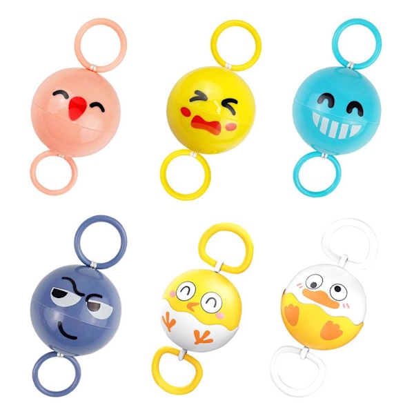 Roterande Lysande Visselpipa Flygande Boll Leksak Dragande Svänghjul Blixt Barn Visselpipa Boll duckling 1pcs