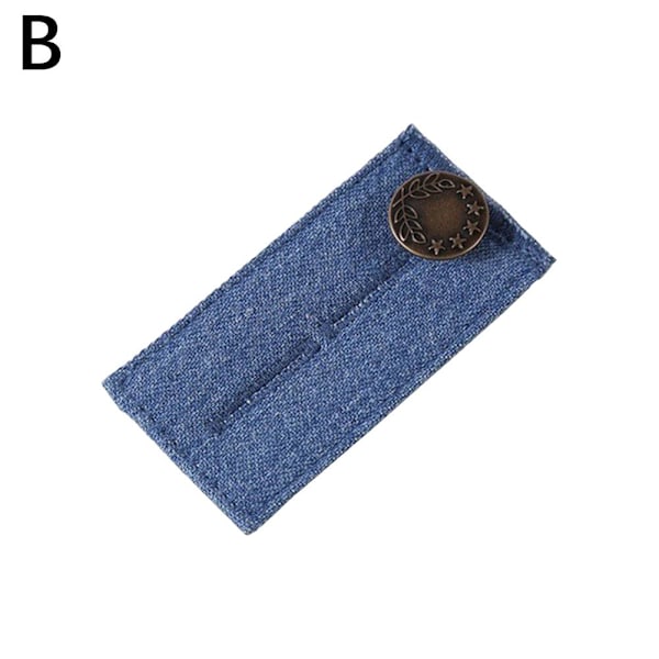 Förlängningsspänne i denim med knapp i metall, justerbar, AU-lager dark blue One-size