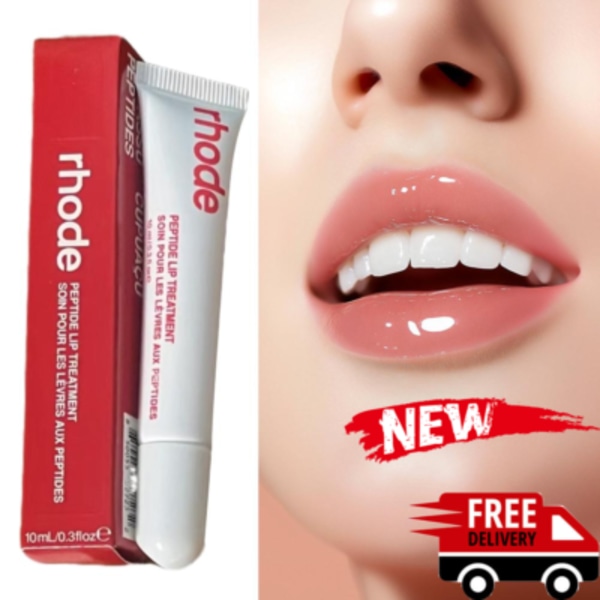 Rhode Peptide Läpptoning Behandling Återfuktande Läppglans Balsam 8-Färger strawberry  10ML