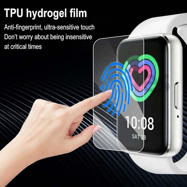 HFINGAQEX Mjuk TPU Klar Smartband Skydd för Samsung Galaxy Fit 3 Smart Armbandsskydd TPU För Fit3 Skärm R3R6 Skydd