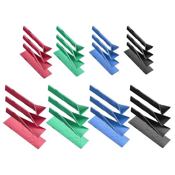 POLYGONS FLAT 3-i-1 MÄTSKEDAR Olika Storlekar Sked Multifunktionell^ Red L