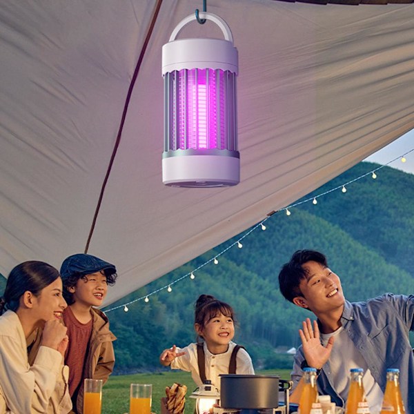 Elektrisk myggdödarlampa UV-ljus insektsdödare fälla USB uppladdningsbar sommar % direct - plug type 1pcs
