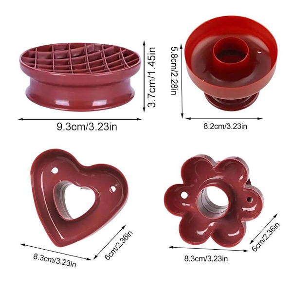 Donut Maker Skärare Form Desserter Bakning Doughnut Kaka Verktyg Form DIY Tårta R5S0 round 1pc