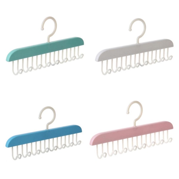 Bälteshängare för garderob, halkfri förvaring, antihalk, multikrok, BH-hängare white 1PC