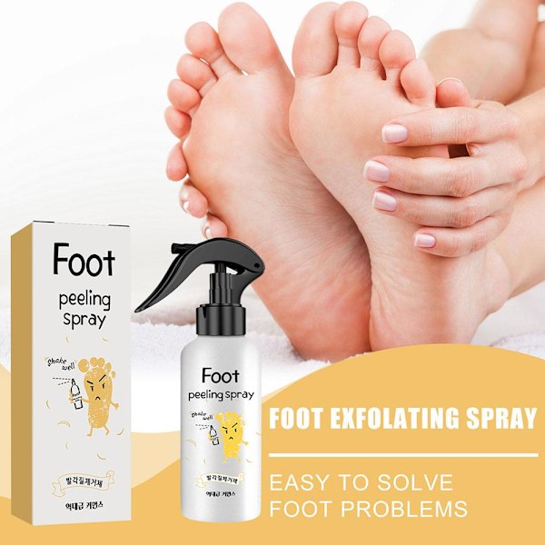 200ml Fot Exfolieringsspray Reparera Död Hud och Förhårdnader Vit