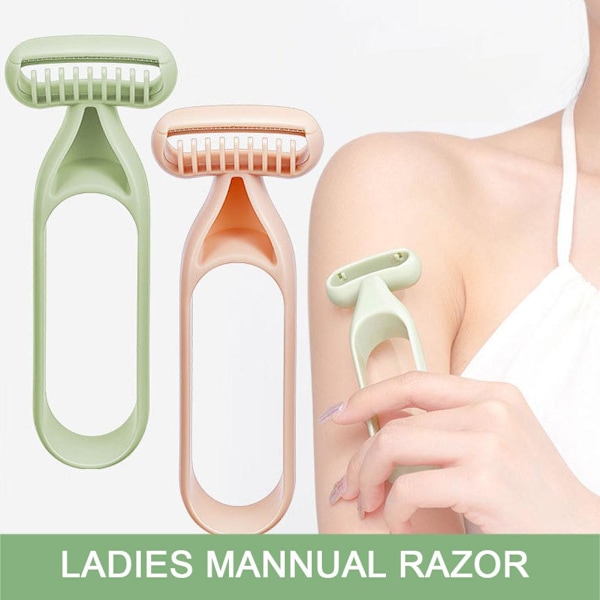 Manuell rakhyvel för damer för armhåla ben ansikte hår Kvinnors rakhyvel Manuell rakning Trimmers Bikini P1P2 purple 1pc