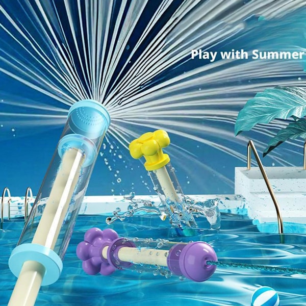 Vatten Blaster Tube Barn Spray Leksak Utomhus Sommar Pool ✨y Blötläggningsspel Present Kul J7U1