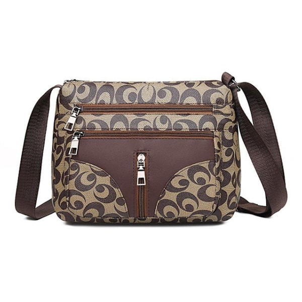 Dam Crossbody Väska Liten Brun Mjukt Läder BrownA One size