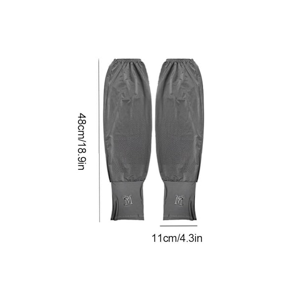 Unisex Långa Halvfingerhandskar Armskydd Sol UV-skydd Arm Ice Cover` A9R9  gray2 48*11cm