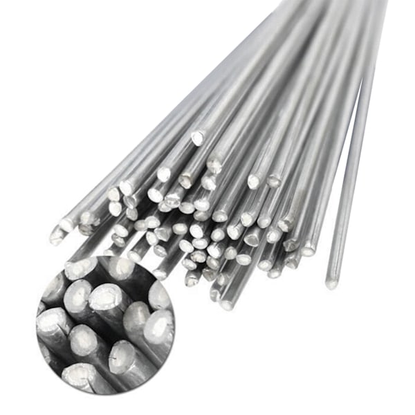 Lätt smält svetsstavar stål aluminium järn metall kärntråd Univ silverA 10pcs