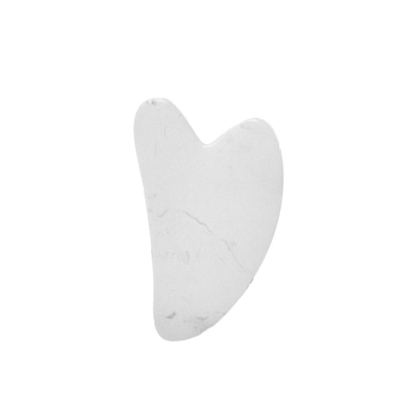 Roller för Ansikte Hals Öga Harts Ansiktsmassage Instrument Hälsovård Scrapi V4E7 White shaped gua sha board 30g