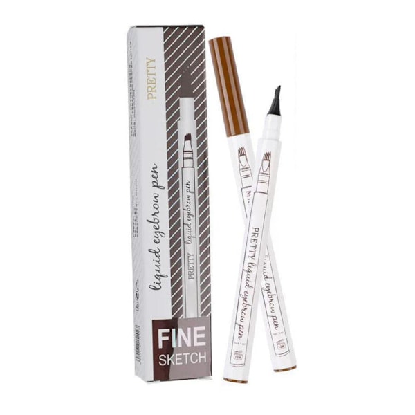 4-punkts Ögonbrynspenna Vattentät Långvarig Flytande Ögonbryn P 3#Dark Grey 5ml