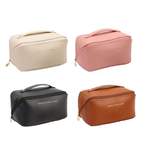 Molnkudde Sminkväska Handhållen Reseportabel Stor Sminkväska Förvaringsväska Toalett K5H2 rose pink 1pcs