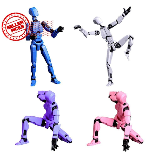 Rolig Vridande Stickman Sugpropp Variation Liten Robot Dekompressions Stickman Fotografi Leksak K5y1 grey black onesize