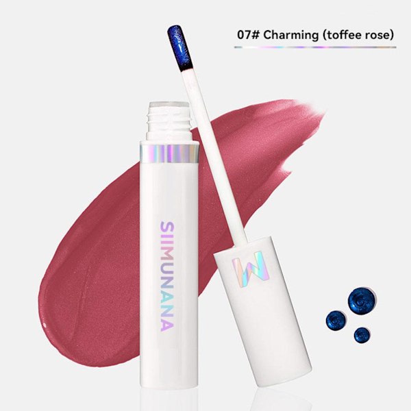 Läppfärg Peel off Läpp-tint Tattoo Färg Vattentät Långvarig 07#Charming(toffee rose) 4ML