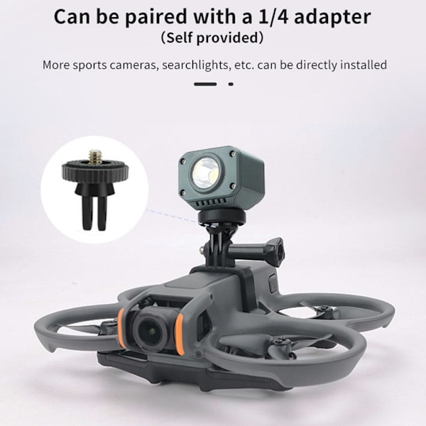 Kamerafäste för DJI Avata 2, Övre Expansionsfäste Adapter för DJI Avata 2, för Fast Kamera Drönarfäste Sport Snap Tillbehör,f