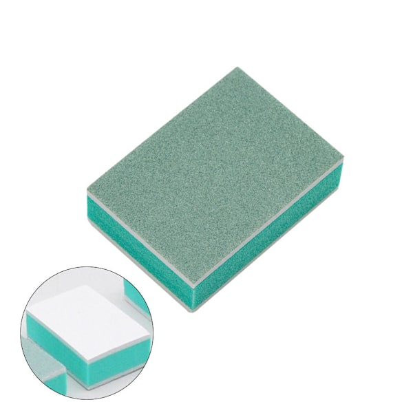 5/20 st Mini Nagelbufferblock Nagelkonst Sandpapper Polering UV Gel Glänsande Buffer Filar DIY Filset Green and WhiteA 1pcs 5pcs