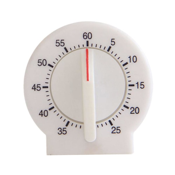 Minut Timer Mekanisk Manuell Matlagnings Timer Urverk varm White 1pcs