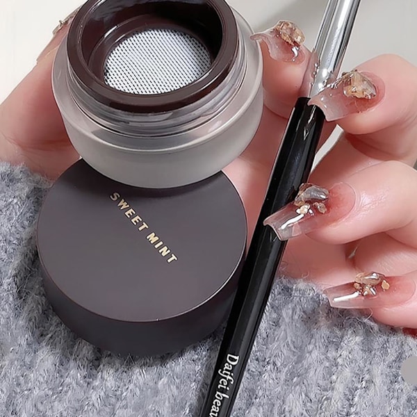 Eyeliner Vattentät Kladdar Inte Lätt Långvarig Ögonbrynsritning Dubbelanvändning Färg Eyeliner B8v9 02 # Brown 3.5g